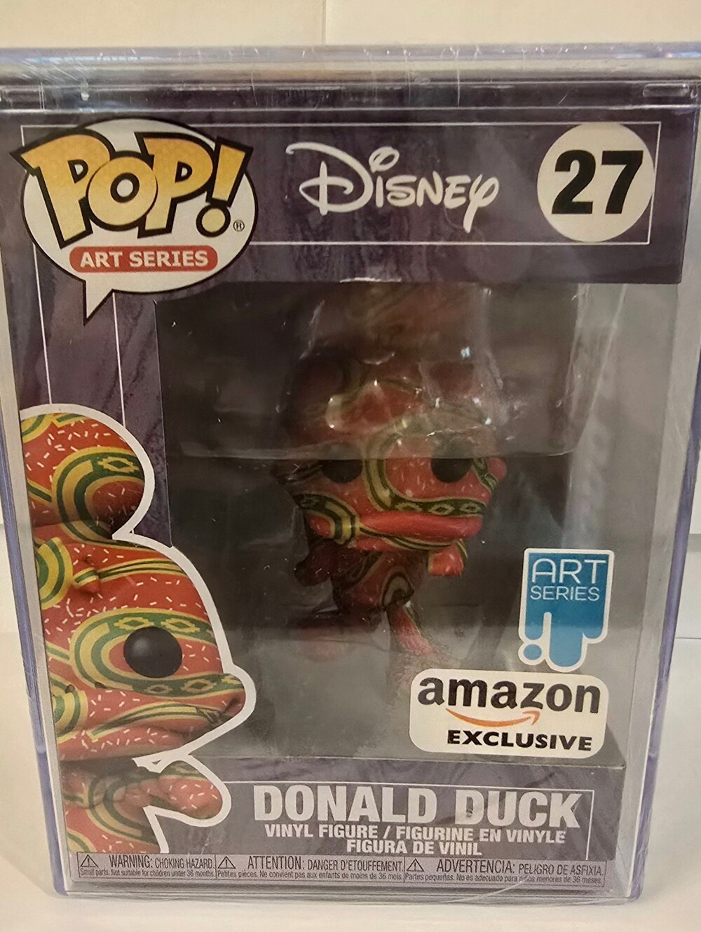 Funko Pop! Disney's Donald Duck #27 Exclusive Art Series NIB Sealed + Protector